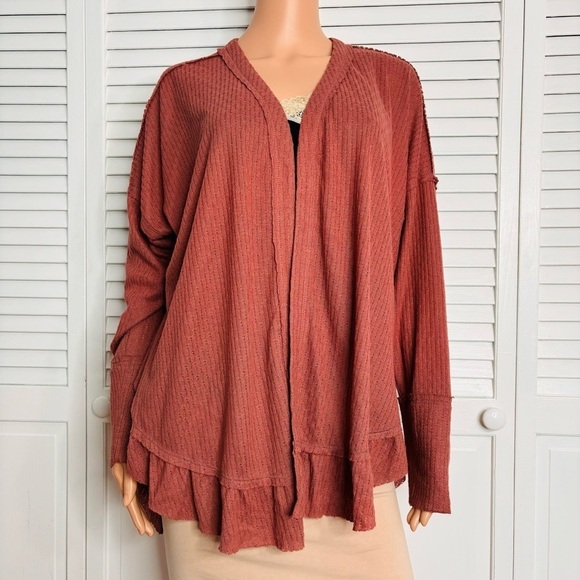 2/$25 MAURICES Open Front Knit Cardigan Size 0X - Picture 1 of 8